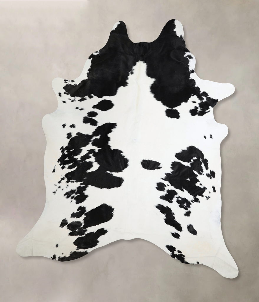 Black and White XX-Large Brazilian Cowhide Rug 8'4"H x 6'9"W #A44298 by Hudson Hides