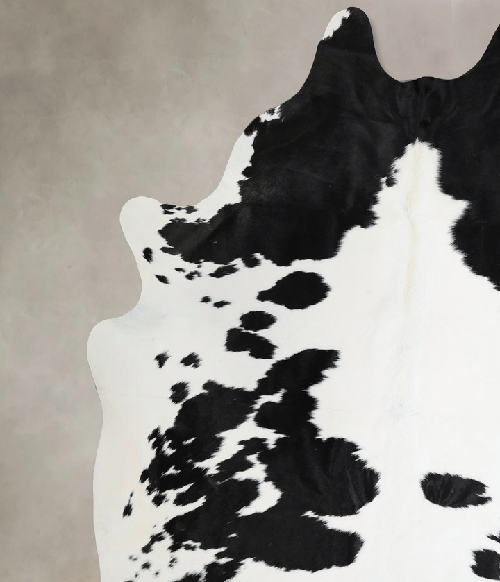 Black and White XX-Large Brazilian Cowhide Rug 8'4"H x 6'9"W #A44298 by Hudson Hides
