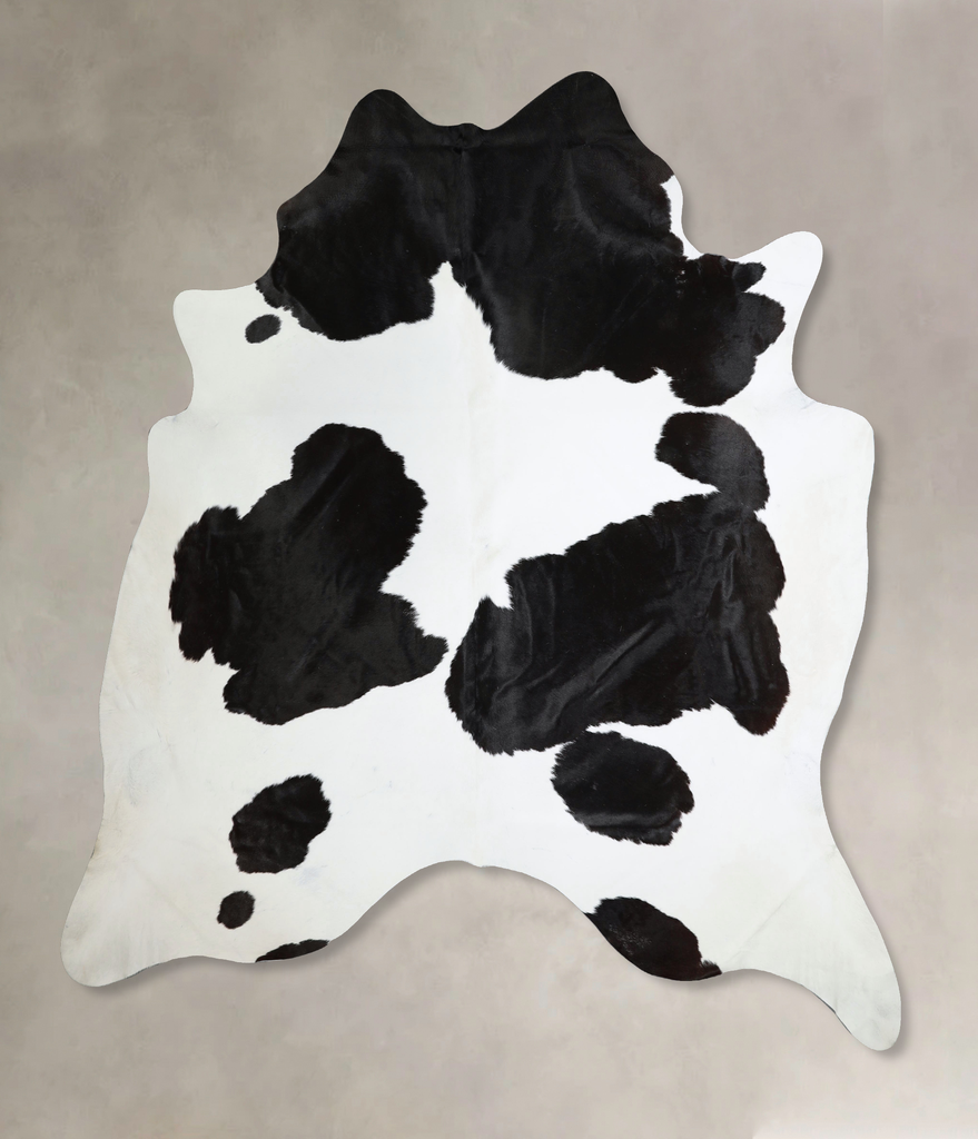 Black and White XX-Large Brazilian Cowhide Rug 7'11"H x 7'3"W #A44300 by Hudson Hides