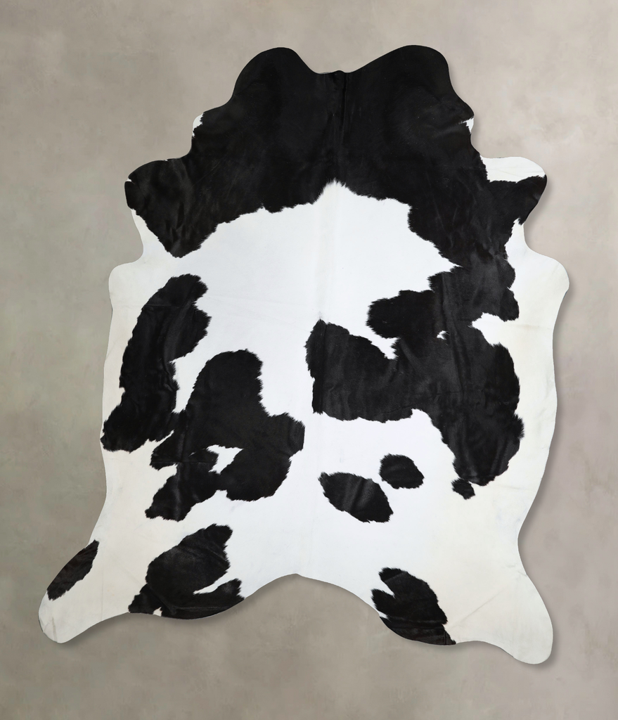 Black and White XX-Large Brazilian Cowhide Rug 9'0"H x 7'6"W #A44301 by Hudson Hides
