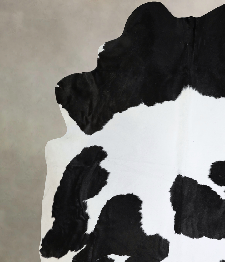 Black and White XX-Large Brazilian Cowhide Rug 9'0"H x 7'6"W #A44301 by Hudson Hides