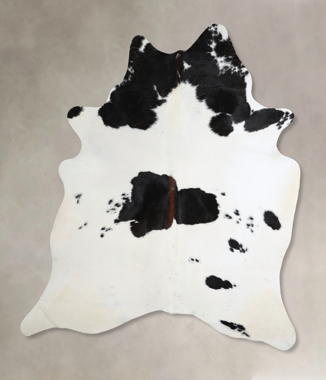 Black and White X-Large Brazilian Cowhide Rug 7'4"H x 5'11"W #A44305 b