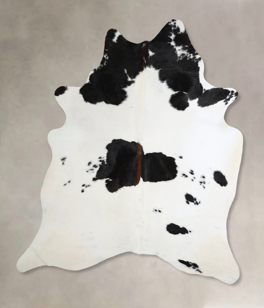Black and White X-Large Brazilian Cowhide Rug 7'4"H x 5'11"W #A44305 by Hudson Hides