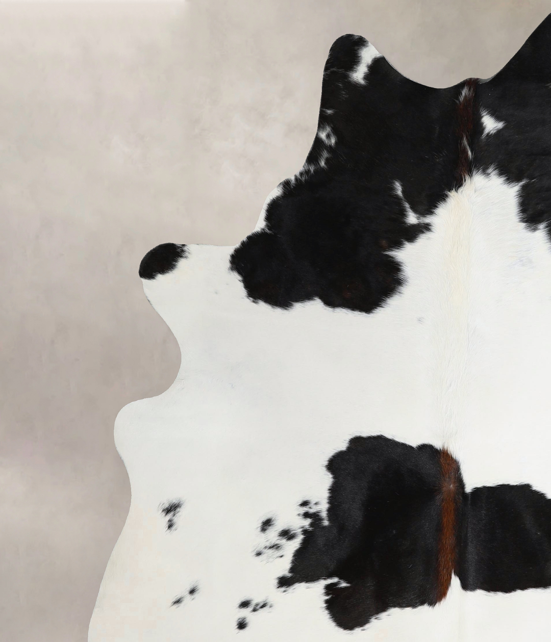 Black and White X-Large Brazilian Cowhide Rug 7'4"H x 5'11"W #A44305 b