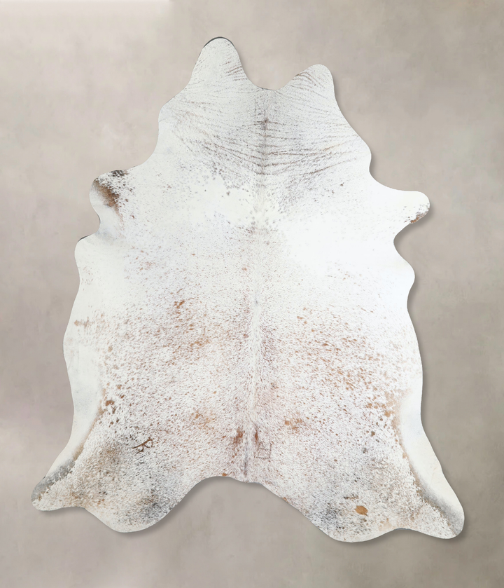 Salt and Pepper Brown X-Large Brazilian Cowhide Rug 7'3"H x 6'0"W #A44309 by Hudson Hides