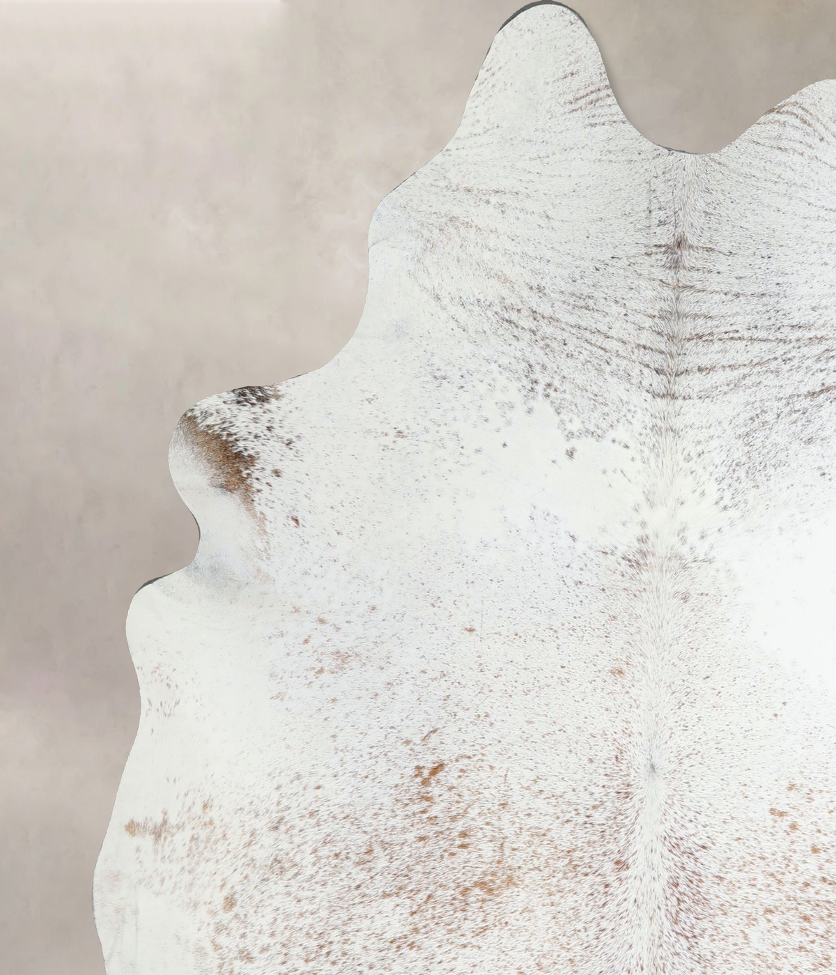 Salt and Pepper Brown Cowhide Rug #A44309