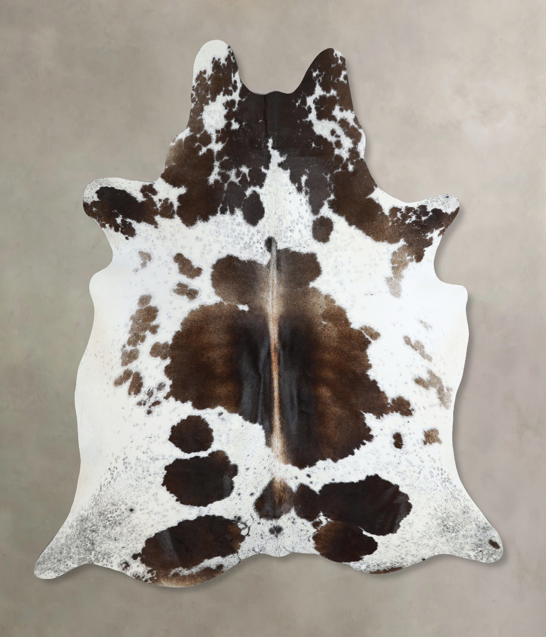 Chocolate and White Cowhide Rug #A44310