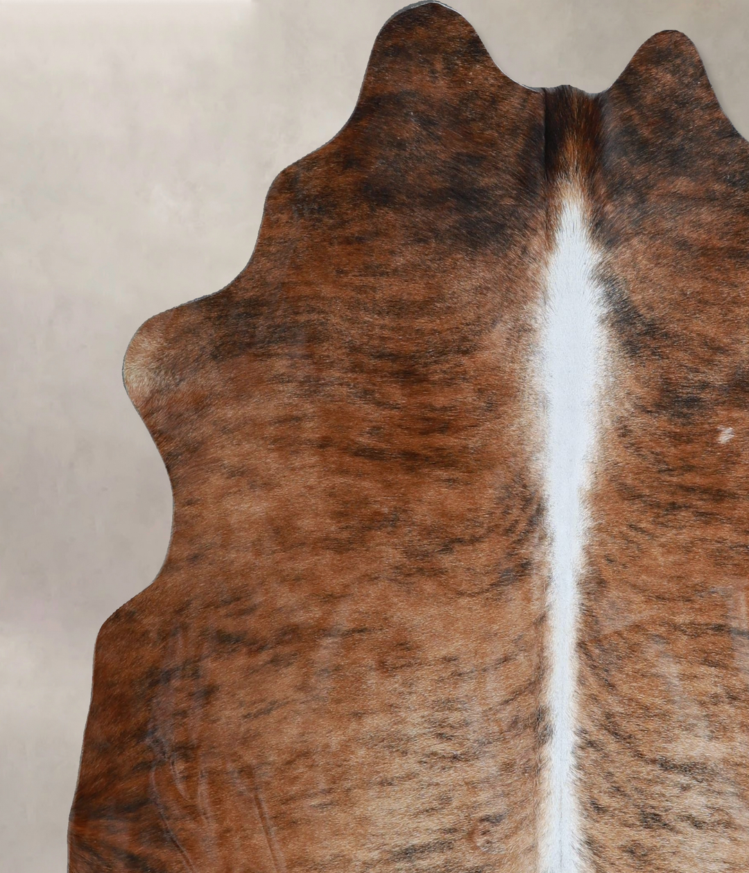 Dark Brindle Large Brazilian Cowhide Rug 6'2"H x 5'7"W #A44320 by Huds