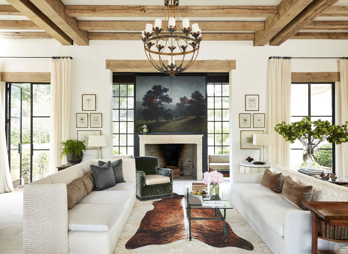 Light Brindle Cowhide Rug #A44320