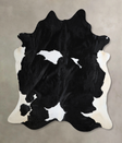 Black and White XX-Large Brazilian Cowhide Rug 8'2"H x 7'2"W #A44321 by Hudson Hides