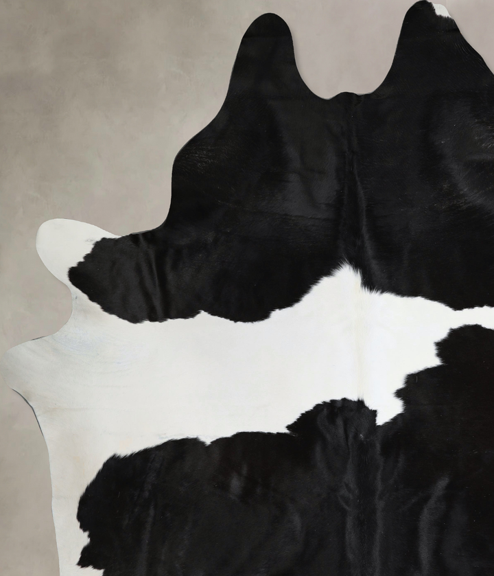 Black and White XX-Large Brazilian Cowhide Rug 9'0"H x 7'5"W #A44322 by Hudson Hides