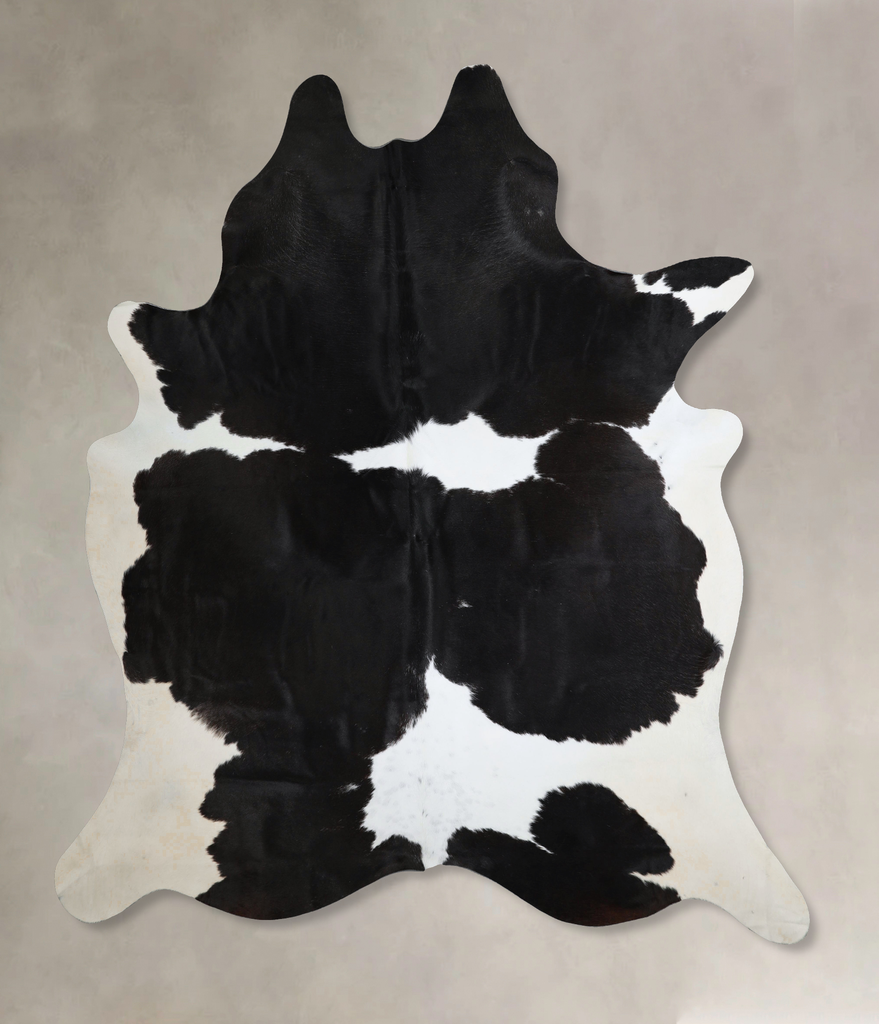 Black and White XX-Large Brazilian Cowhide Rug 8'7"H x 7'2"W #A44325 by Hudson Hides