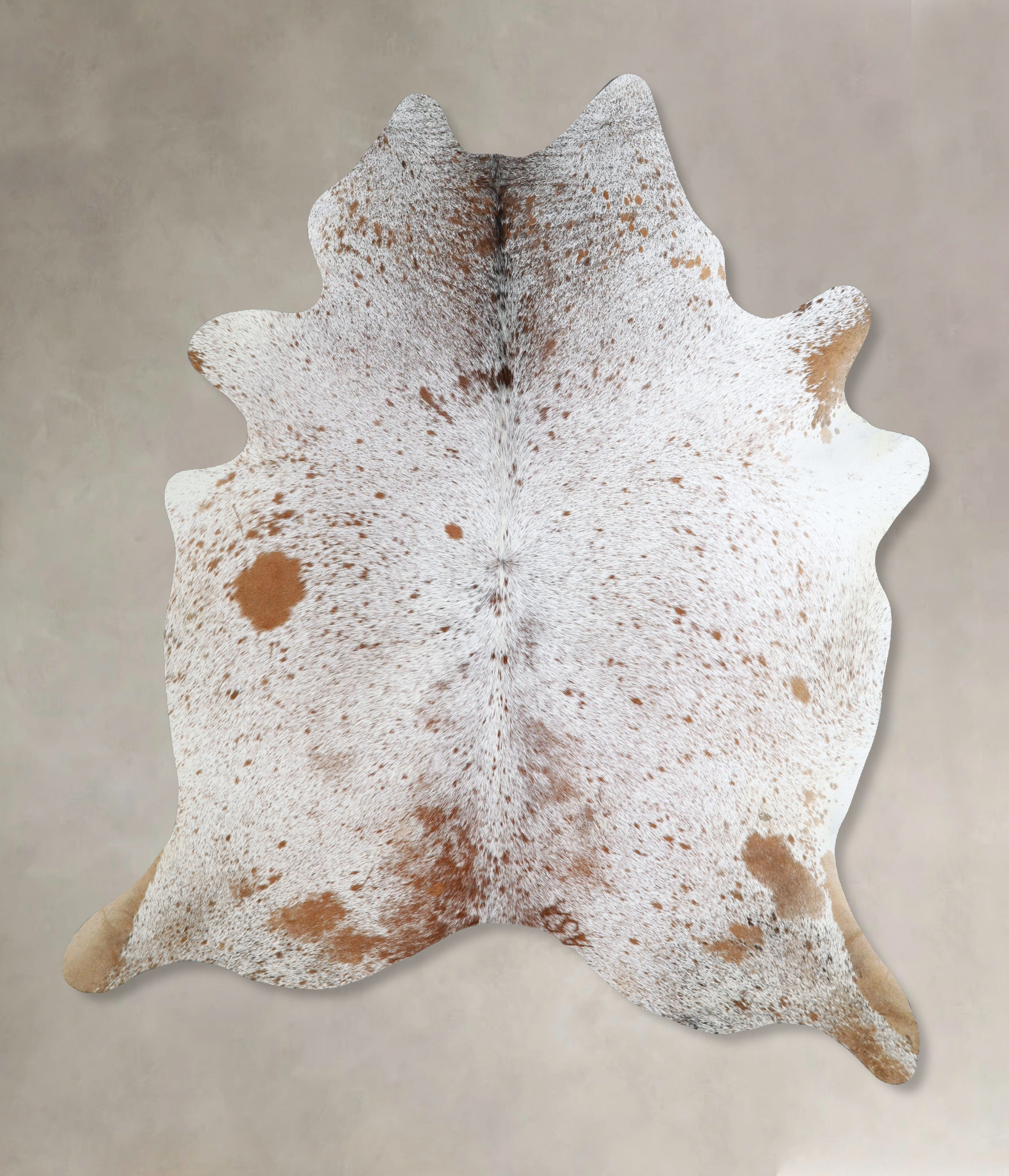 Salt and Pepper Brown Cowhide Rug #A44328