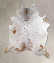 Salt and Pepper Brown X-Large Brazilian Cowhide Rug 7'3"H x 6'3"W #A44328 by Hudson Hides