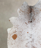 Salt and Pepper Brown X-Large Brazilian Cowhide Rug 7'3"H x 6'3"W #A44328 by Hudson Hides