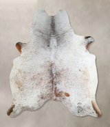 Salt and Pepper Brown Large Brazilian Cowhide Rug 6'9"H x 5'10"W #A44329 by Hudson Hides
