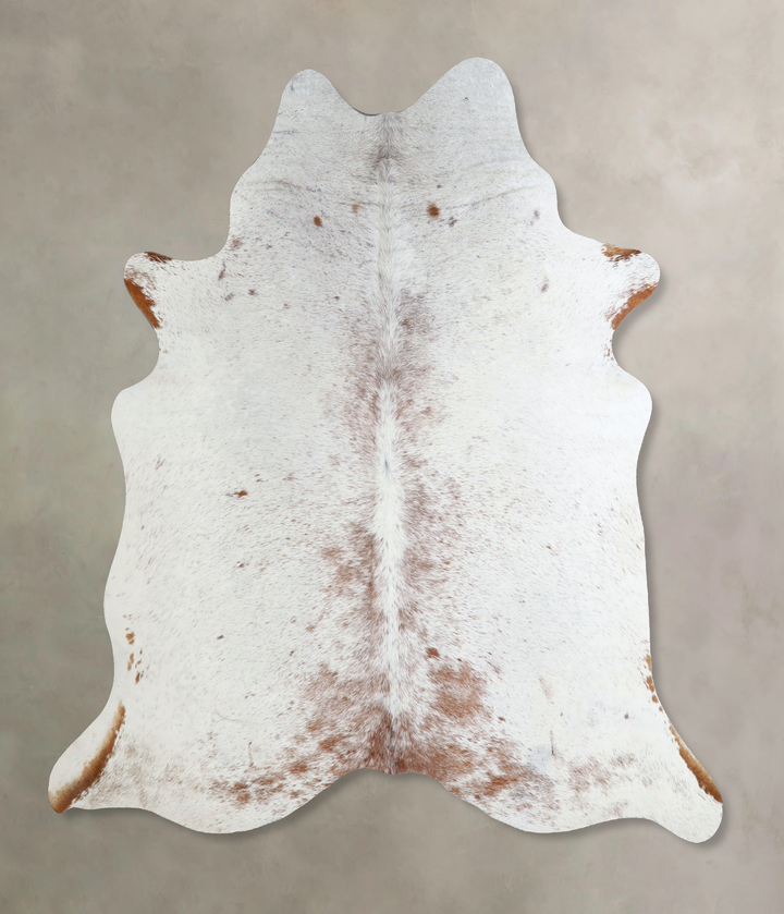 Salt and Pepper Brown Large Brazilian Cowhide Rug 6'4"H x 5'8"W #A44330 by Hudson Hides