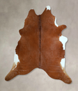 Brown and White Regular XX-Large Brazilian Cowhide Rug 8'2"H x 7'9"W #A44339 by Hudson Hides