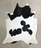 Black and White XX-Large Brazilian Cowhide Rug 7'9