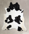 Black and White XX-Large Brazilian Cowhide Rug 7'6