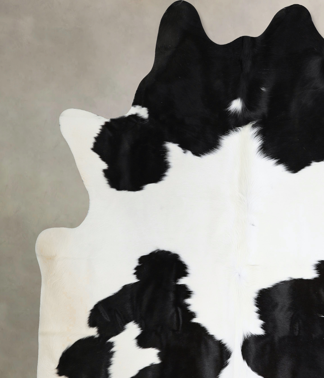 Black and White XX-Large Brazilian Cowhide Rug 7'6"H x 7'1"W #A44352 b