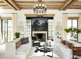 Black and White XX-Large Brazilian Cowhide Rug 8'2"H x 7'2"W #A44353 by Hudson Hides