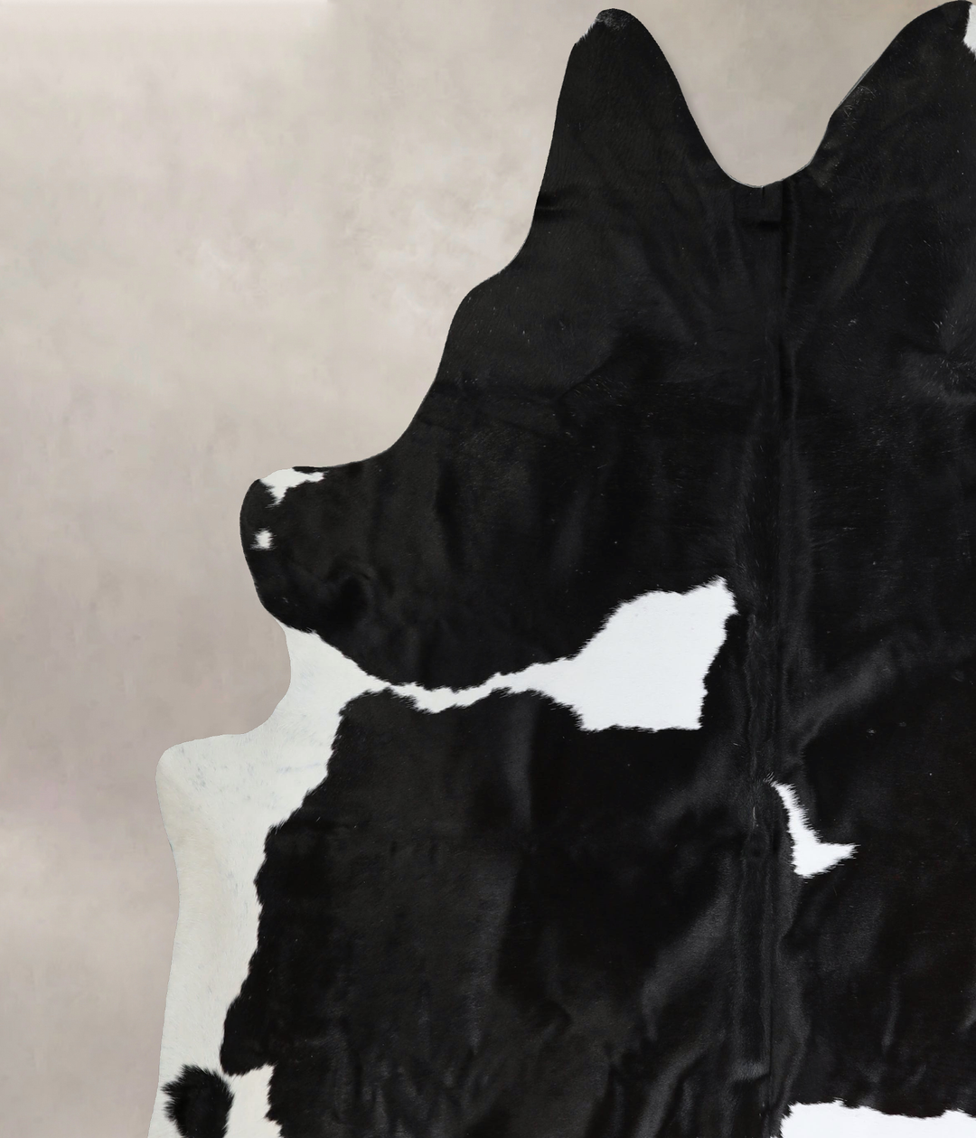 Black and White XX-Large Brazilian Cowhide Rug 8'5"H x 7'4"W #A44354 b