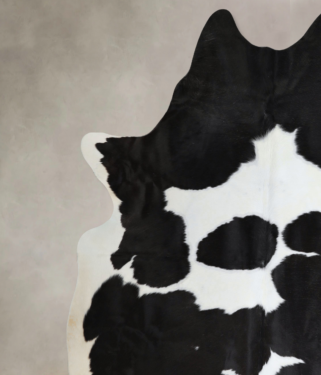 Black and White XX-Large Brazilian Cowhide Rug 8'0"H x 6'11"W #A44355 