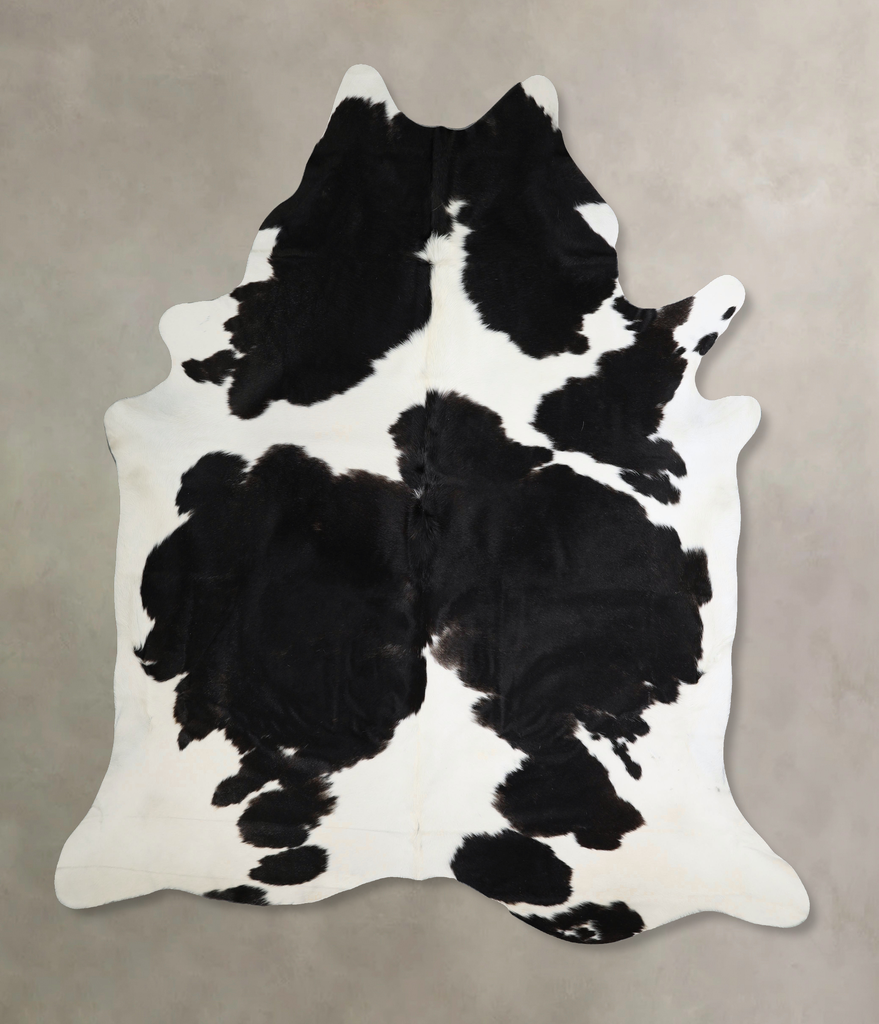 Black and White XX-Large Brazilian Cowhide Rug 8'4"H x 7'4"W #A44366 by Hudson Hides