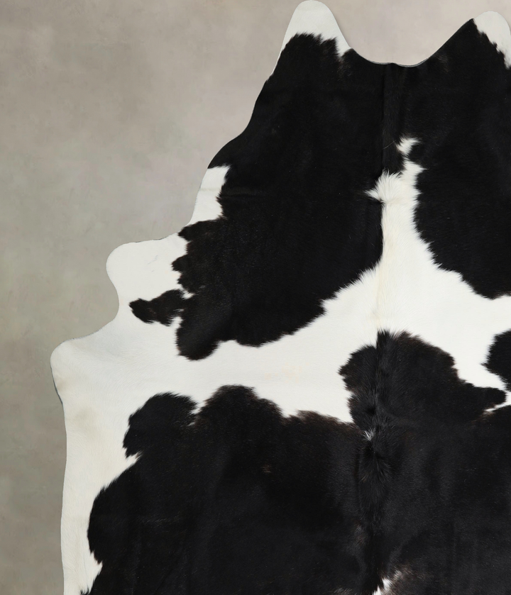 Black and White XX-Large Brazilian Cowhide Rug 8'4"H x 7'4"W #A44366 by Hudson Hides