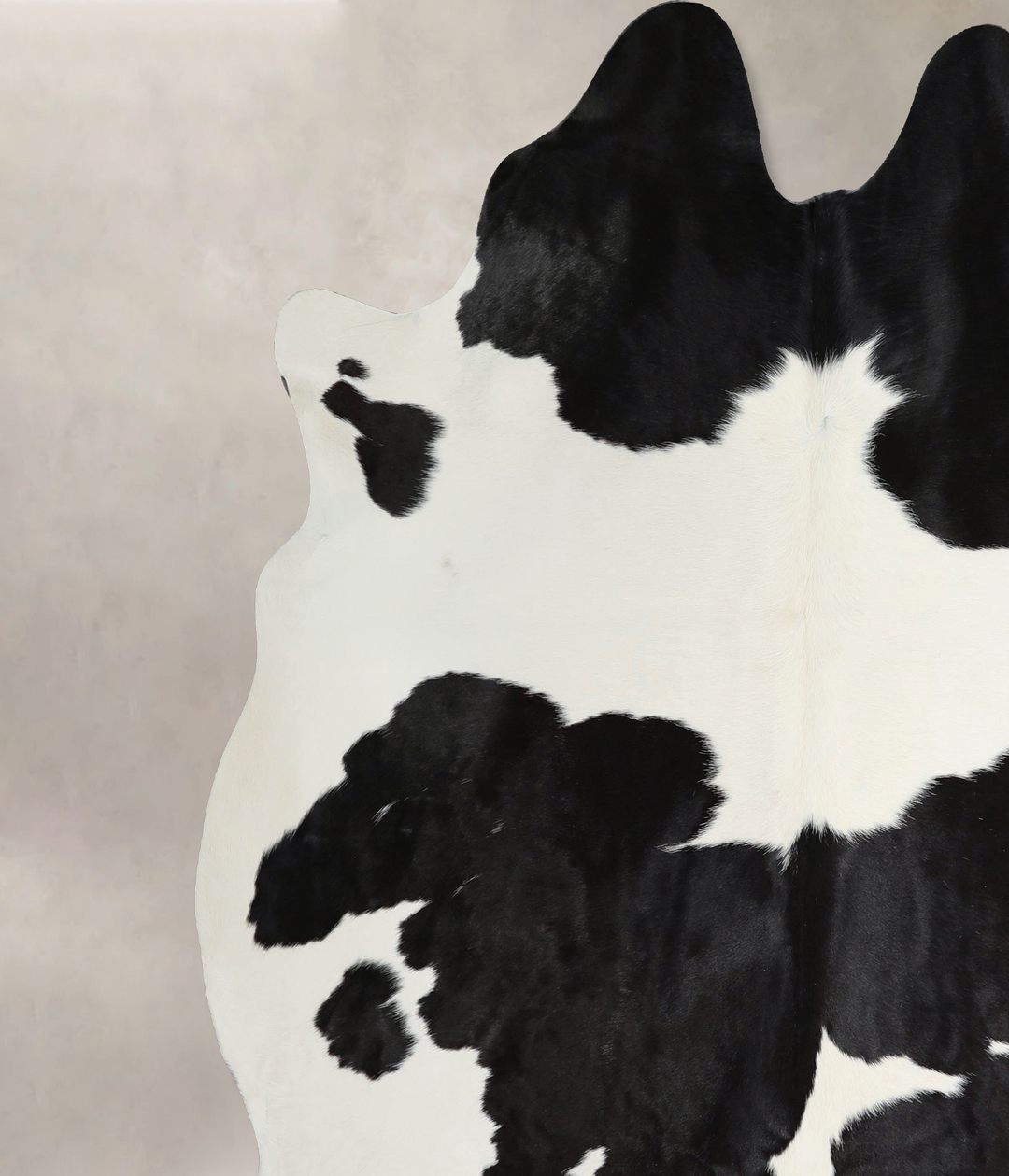 Black and White XX-Large Brazilian Cowhide Rug 7'5"H x 6'9"W #A44367 b