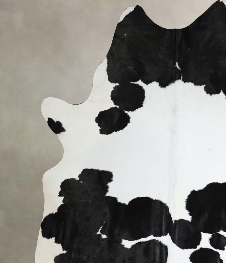 Black and White XX-Large Brazilian Cowhide Rug 8'8"H x 7'7"W #A44368 by Hudson Hides