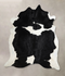 Black and White X-Large Brazilian Cowhide Rug 7'3