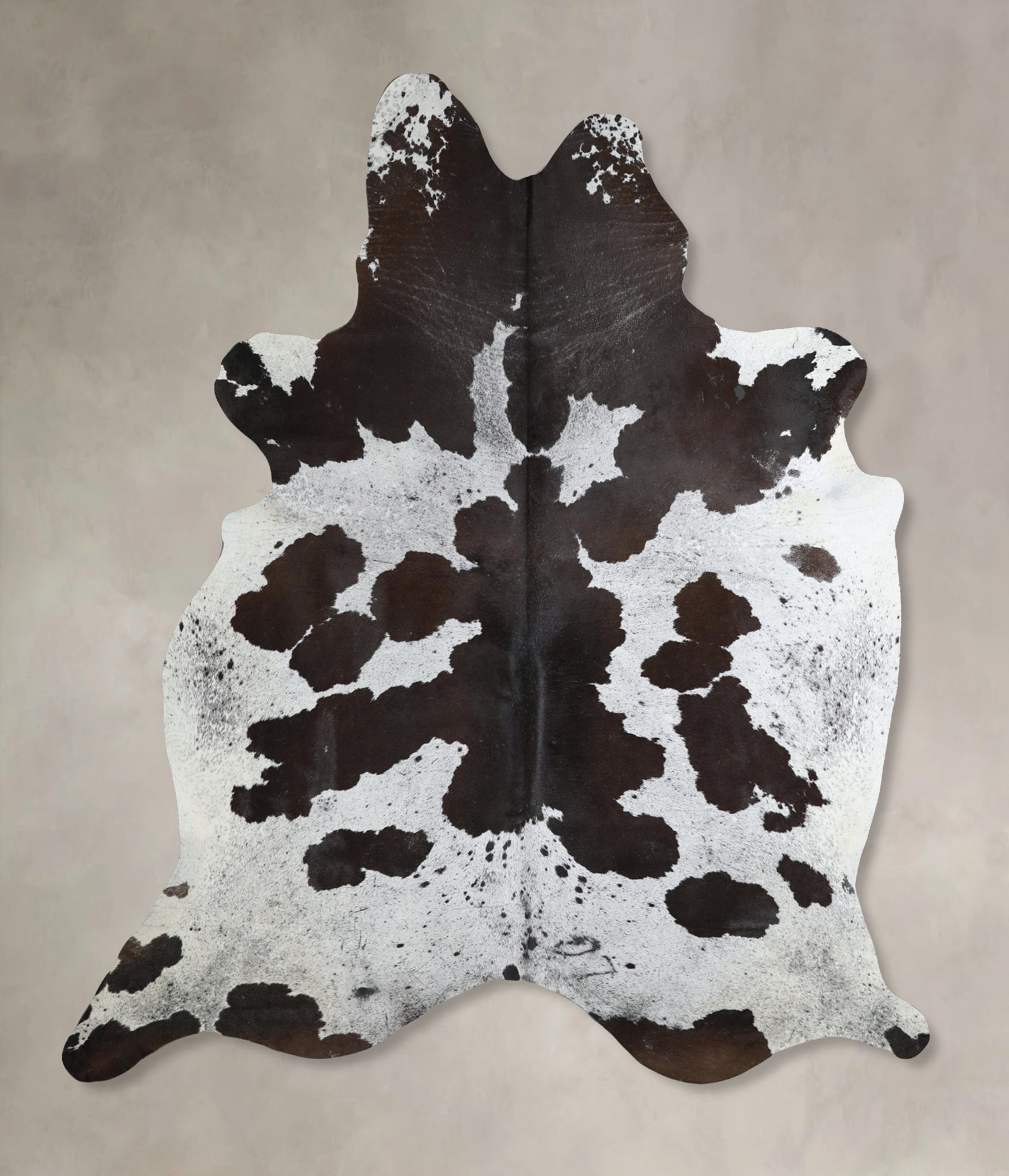 Chocolate and White Cowhide Rug #A44372