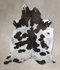 Chocolate and White X-Large Brazilian Cowhide Rug 7'10
