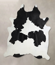 Black and White XX-Large Brazilian Cowhide Rug 7'11"H x 6'8"W #A44374 by Hudson Hides