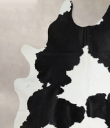 Black and White XX-Large Brazilian Cowhide Rug 7'11"H x 6'8"W #A44374 by Hudson Hides