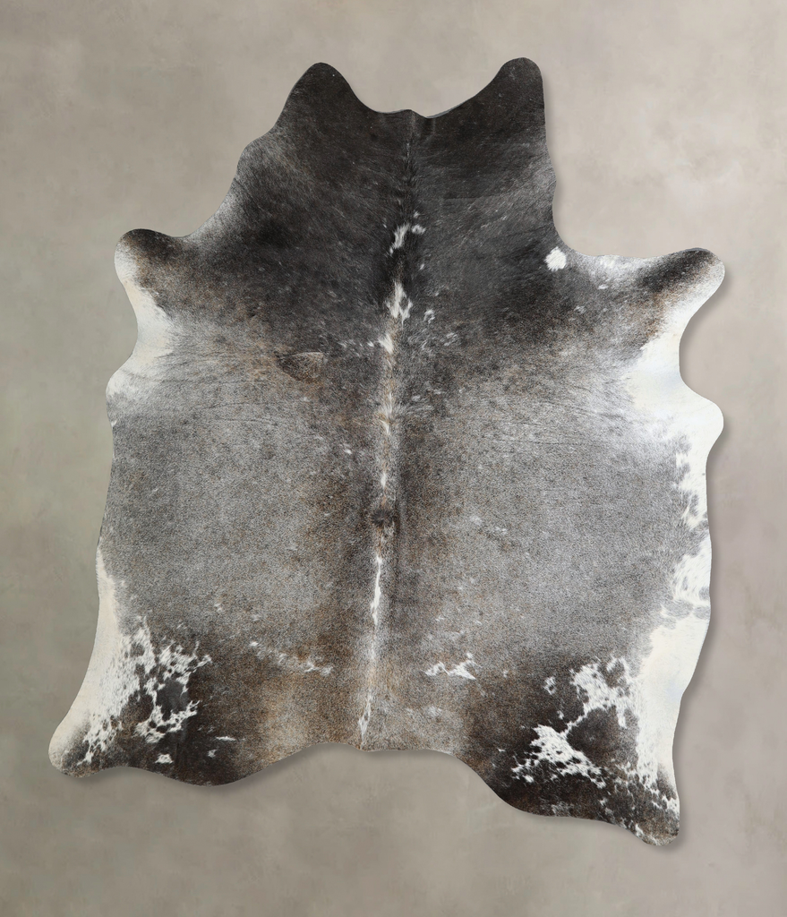 Medium Grey X-Large Brazilian Cowhide Rug 6'11"H x 5'11"W #A44378 by Hudson Hides