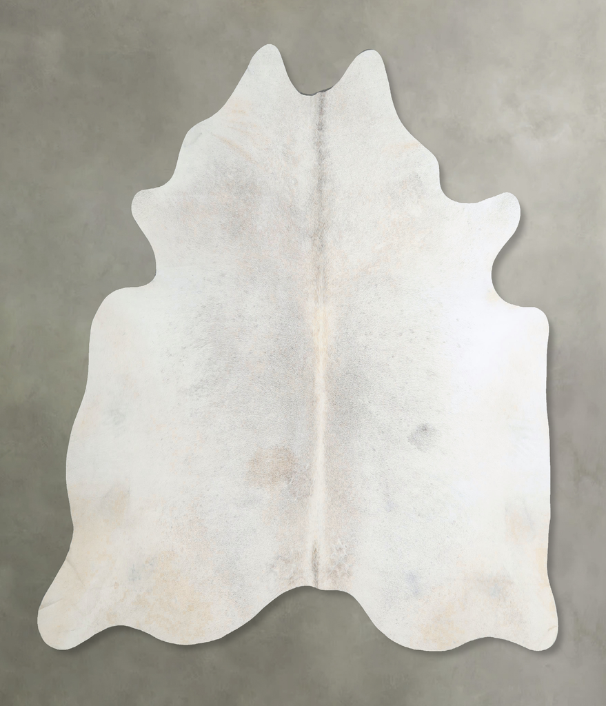 Grey with Beige Large Brazilian Cowhide Rug 6'4"H x 6'3"W #A44379 by Hudson Hides