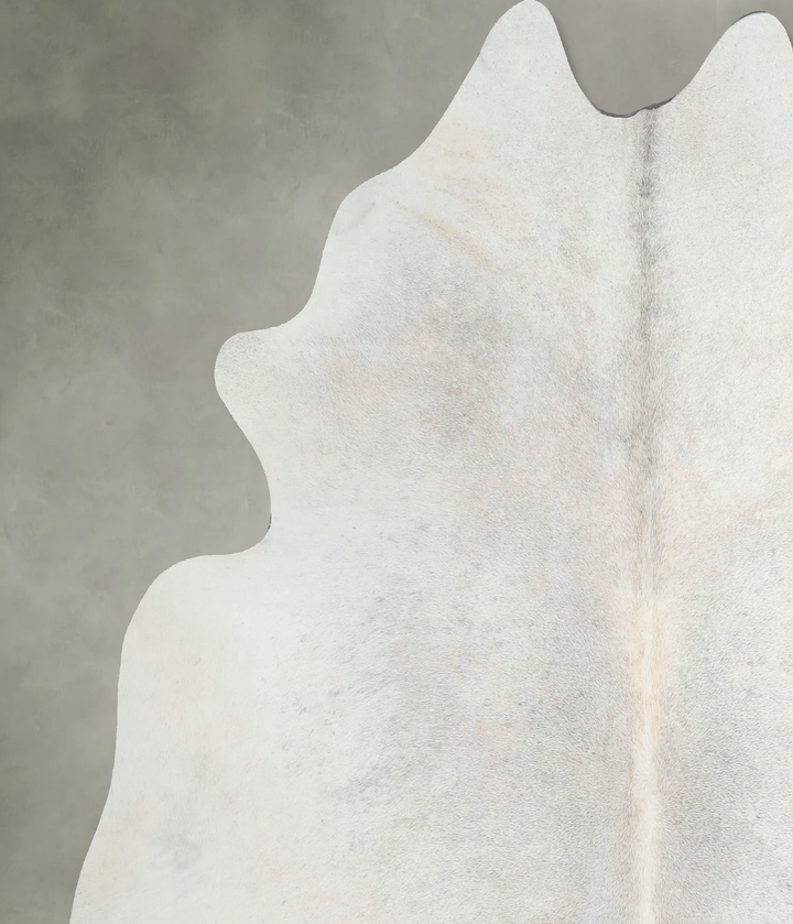 Grey with Beige Large Brazilian Cowhide Rug 6'4"H x 6'3"W #A44379 by Hudson Hides