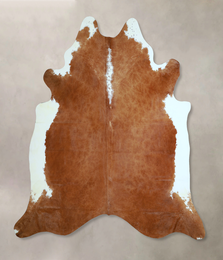 Hereford XX-Large Brazilian Cowhide Rug 8'1"H x 7'5"W #A44382 by Hudson Hides