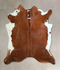 Brown and White Regular X-Large Brazilian Cowhide Rug 7'4