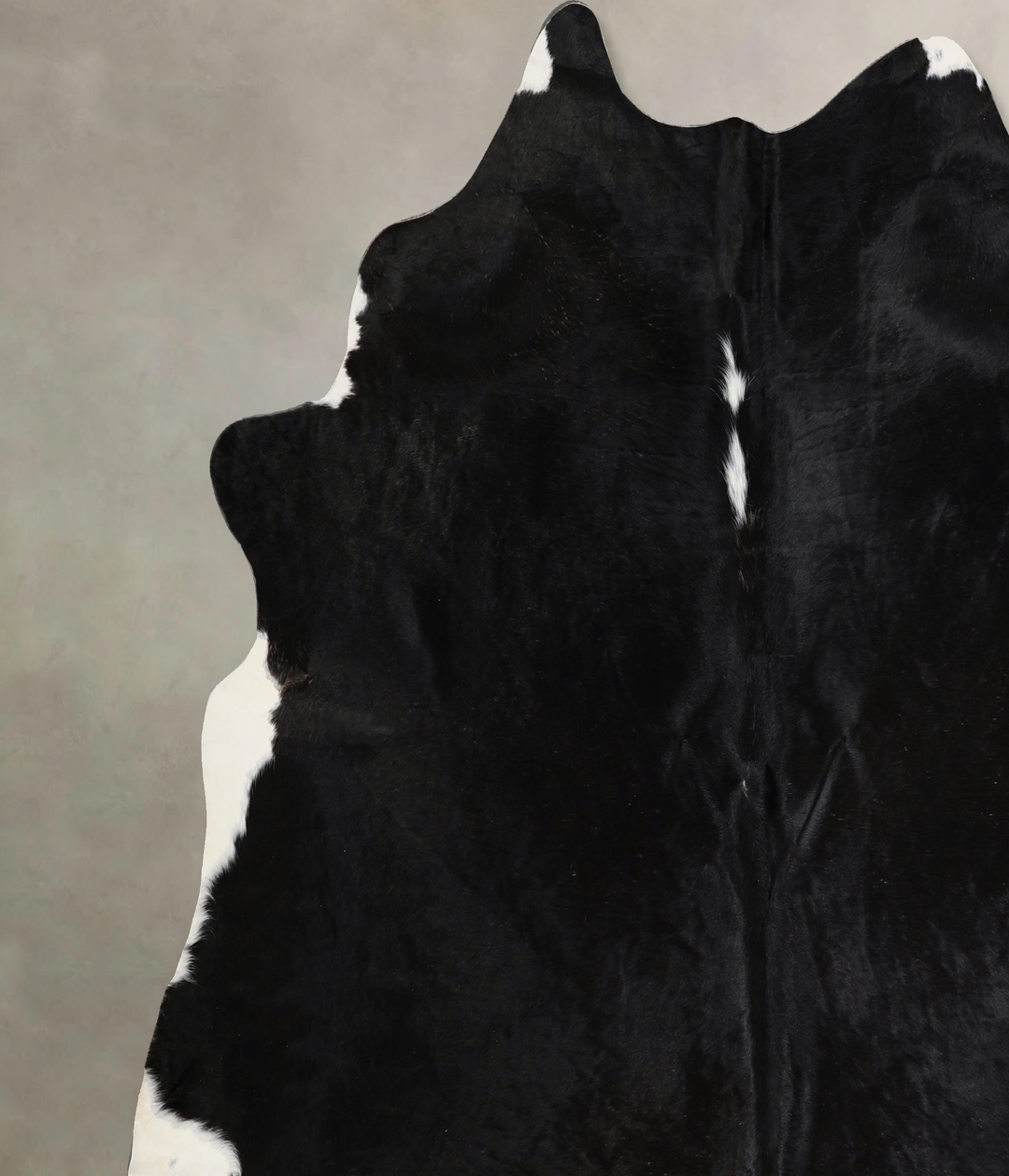 Black and White XX-Large Brazilian Cowhide Rug 7'4"H x 7'7"W #A44404 b