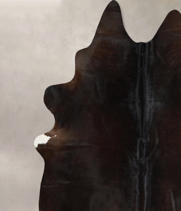 Chocolate X-Large Brazilian Cowhide Rug 7'1"H x 7'1"W #A44407 by Hudson Hides