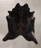 Solid Black XX-Large Brazilian Cowhide Rug 7'7