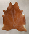 Solid Brown X-Large Brazilian Cowhide Rug 7'3