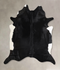 Black and White XX-Large Brazilian Cowhide Rug 7'8