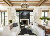 Solid Black X-Large Brazilian Cowhide Rug 7'1"H x 6'6"W #A44441 by Hudson Hides