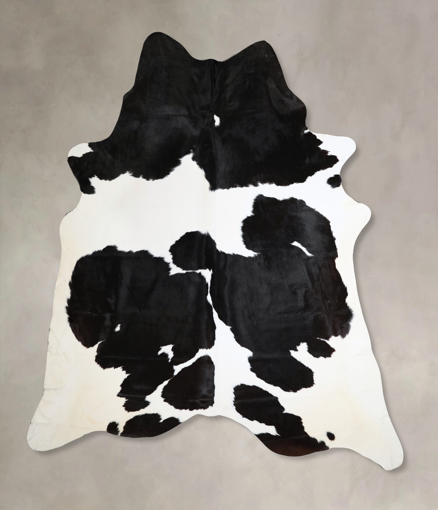 Black and White XX-Large Brazilian Cowhide Rug 8'7"H x 7'2"W #A44444 by Hudson Hides