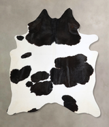 Black and White XX-Large Brazilian Cowhide Rug 8'4"H x 6'7"W #A44445 by Hudson Hides